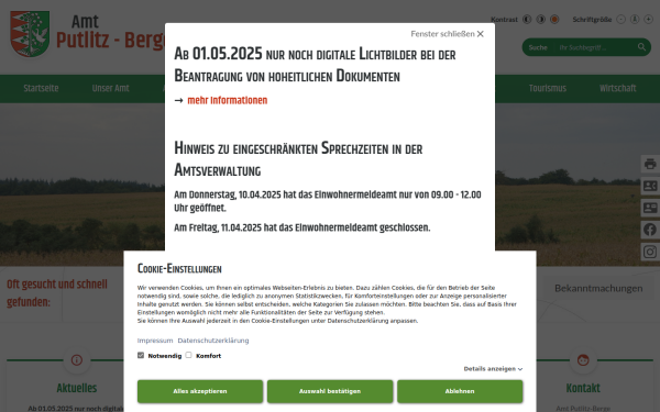 www.amtputlitz-berge.de