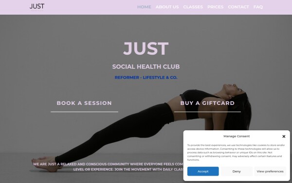 justsocialhealthclub.com