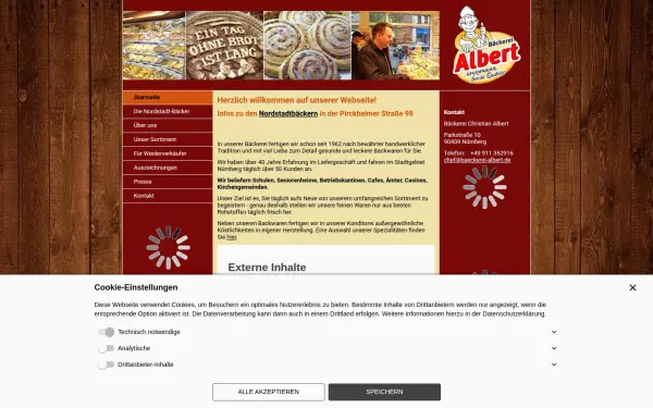 baeckerei-albert.de