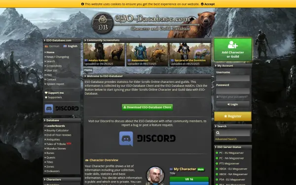 www.eso-database.com