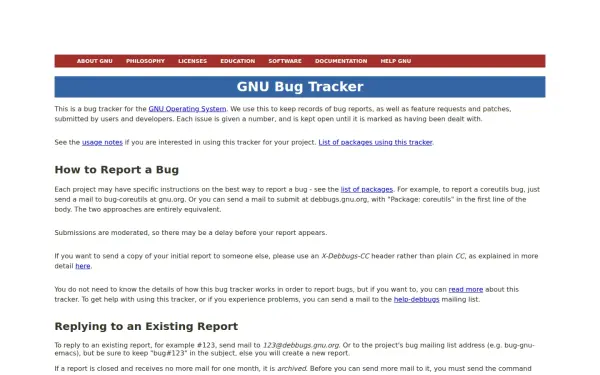 debbugs.gnu.org