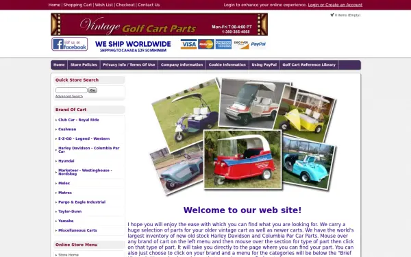 vintagegolfcartparts.com