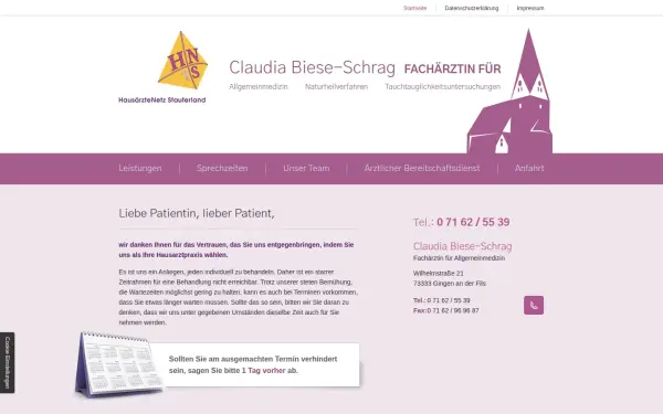 www.hausarztpraxis-gingen.de