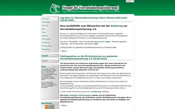 www.vorratsdatenspeicherung.de