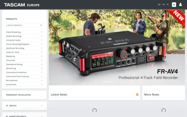 www.tascam.eu