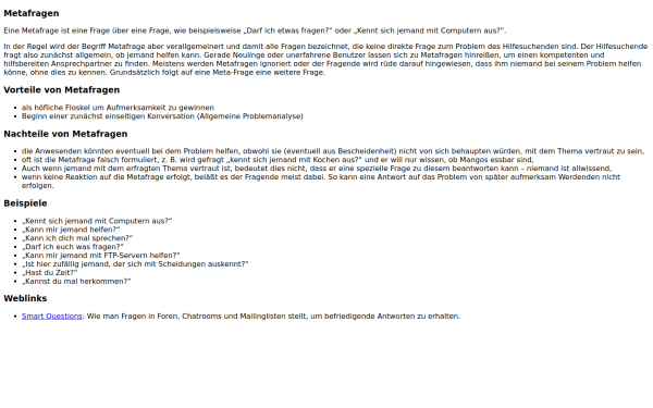 metafrage.de