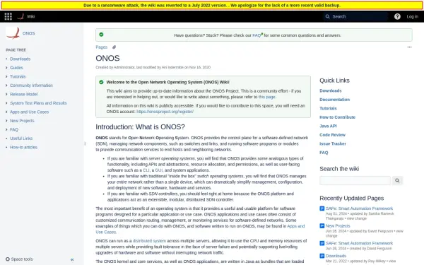 wiki.onosproject.org