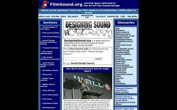 filmsound.org