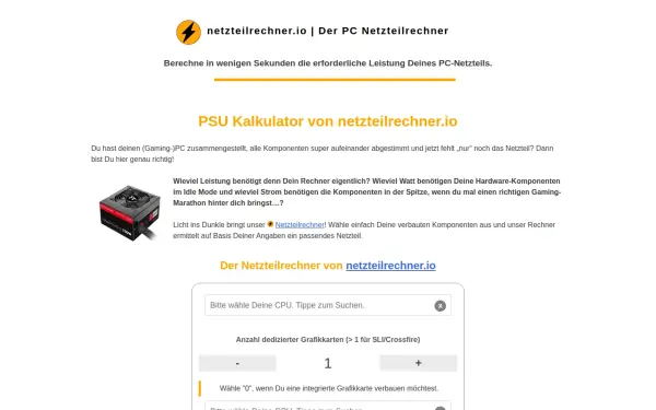 netzteilrechner.io