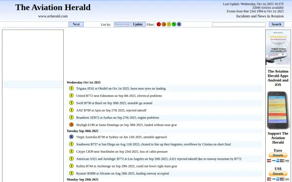 avherald.com