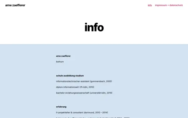 www.arne-zaefferer.de