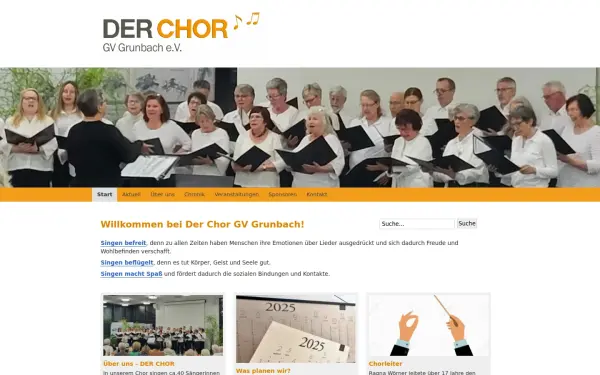www.derchor-gvgrunbach.de