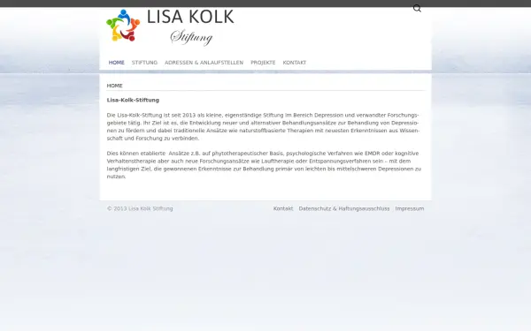 www.lisa-kolk-stiftung.de