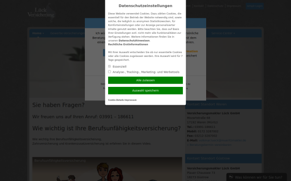 www.lueck-versicherung.de