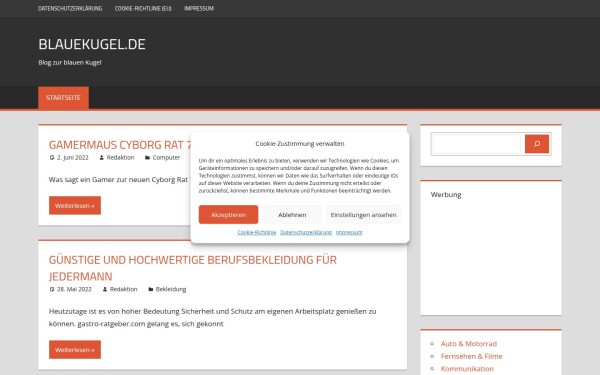 www.blauekugel.de
