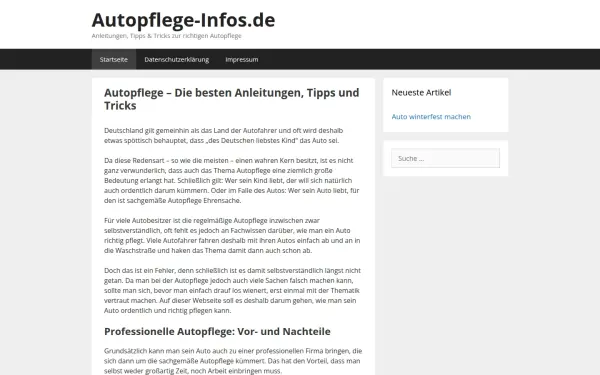 www.autopflege-infos.de