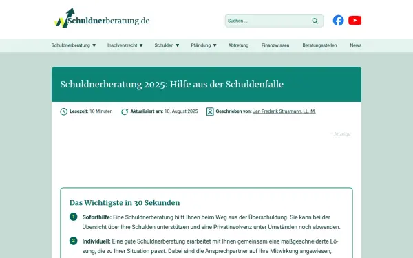 www.schuldnerberatung.de