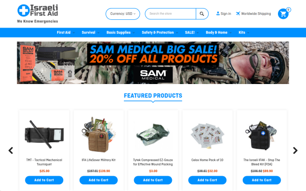 israelifirstaid.com