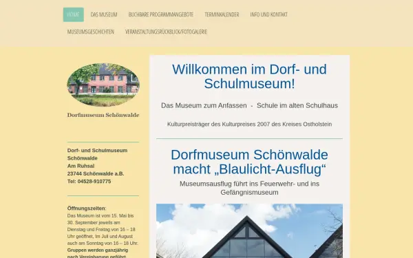 www.dorfmuseum-schoenwalde.de