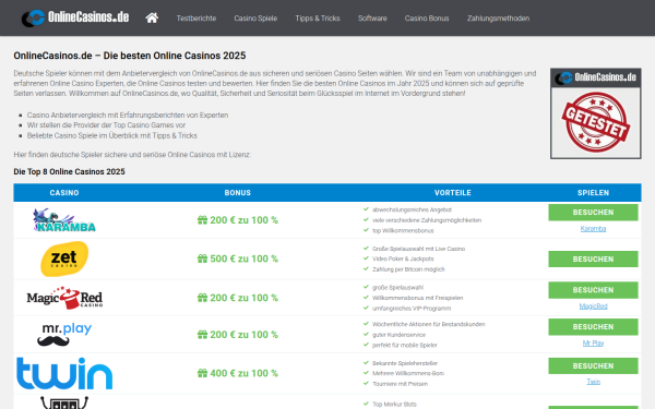 www.onlinecasinos.de