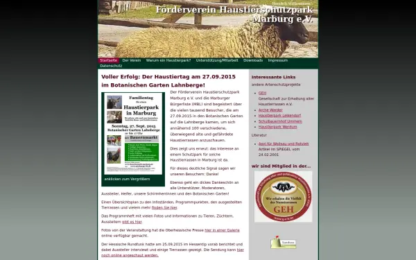 haustierpark-marburg.de