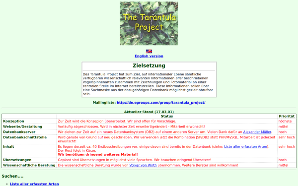 tarantula-project.org