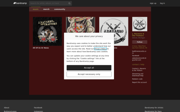 jnavarroandthetraitors.bandcamp.com