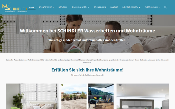 www.schindlerwasserbettenundwohntraeume.at