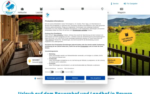 www.blauergockel.de