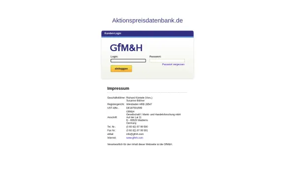 www.aktionspreisdatenbank.de