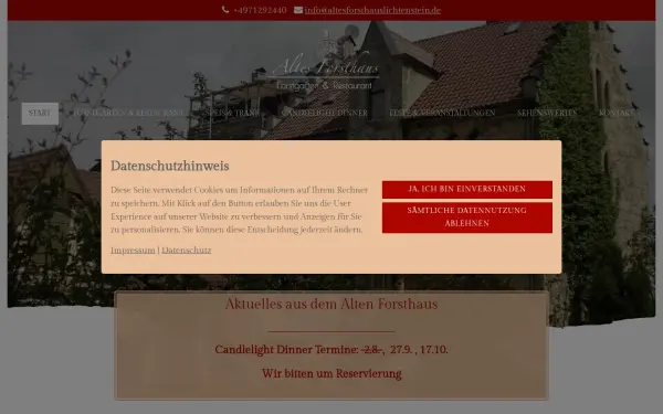 www.altesforsthauslichtenstein.de