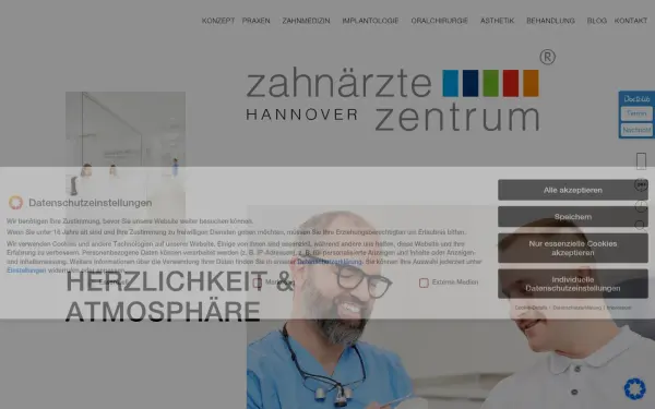 www.zahnaerztezentrum.de