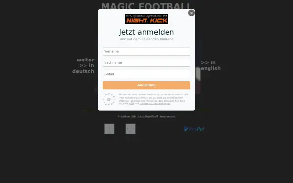 leuchtfussball.de