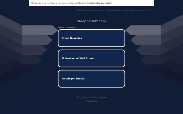 sleephalfoff.com