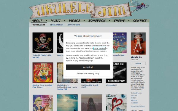ukulelejim.bandcamp.com