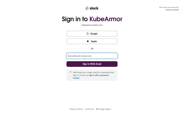 kubearmor.slack.com