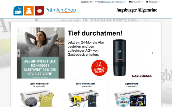 praemienshop.augsburger-allgemeine.de