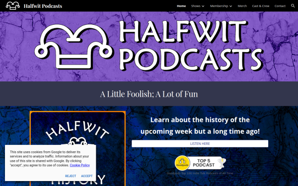www.halfwitpodcasts.com