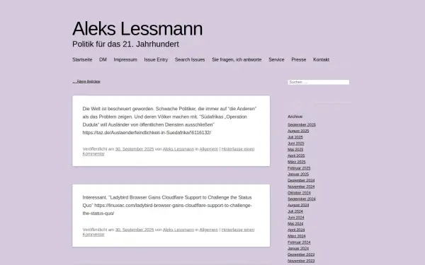 www.alekslessmann.de