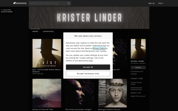 kristerlinder.bandcamp.com