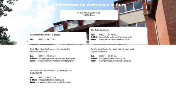 aerztehaus-burg.de