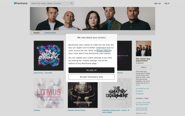 thegreatspyexperiment.bandcamp.com