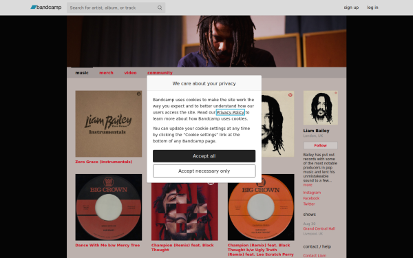 liambaileymusic.bandcamp.com