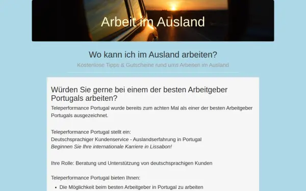 arbeitimausland.de