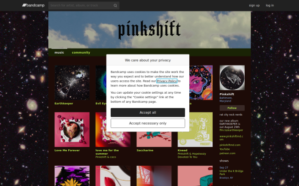pinkshift.bandcamp.com