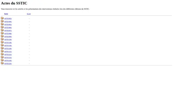 actes.sstic.org