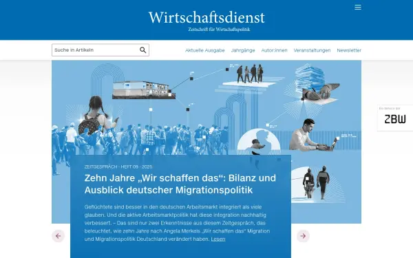 www.wirtschaftsdienst.eu