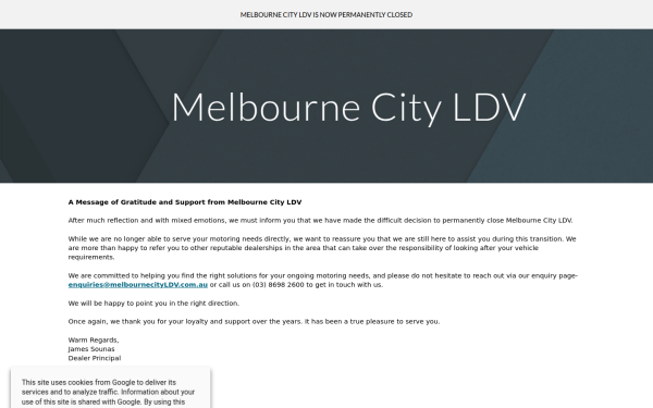 www.melbournecityldv.com.au