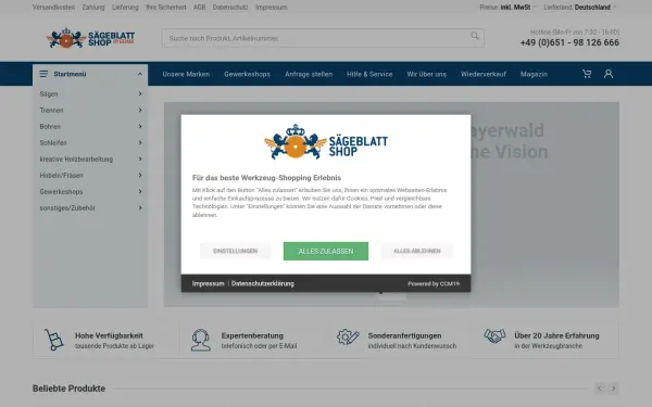 www.saegeblatt-shop.de
