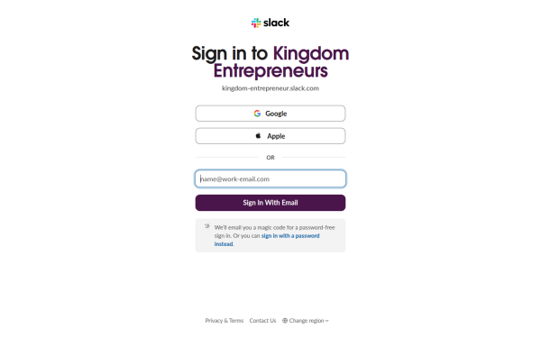 kingdom-entrepreneur.slack.com